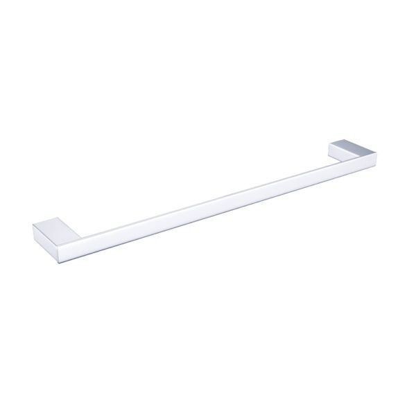 Celia Single Towel Rail, Finish: Chrome, Size: 600mm