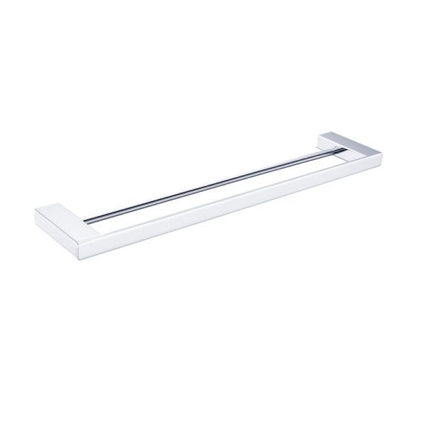 Celia Double Towel Rail, Finish: Chrome, Size: 600mm