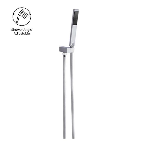Nero Square Shower On Bracket, Finish: Chrome
