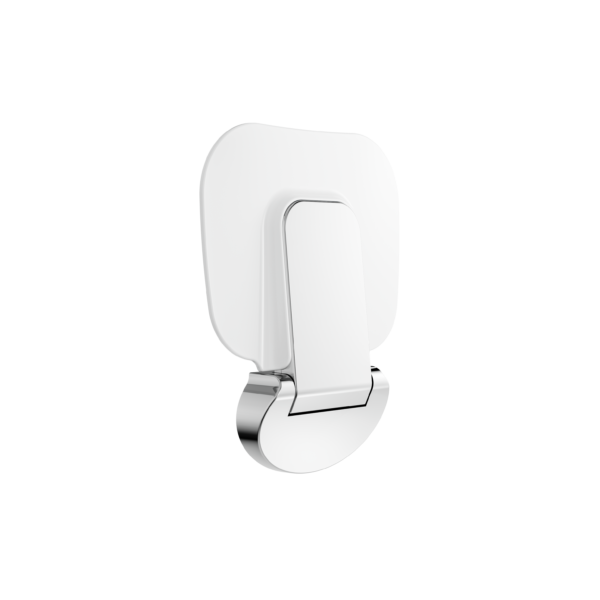 Mecca Care Shower Seat 400x330mm, Finish: Chrome