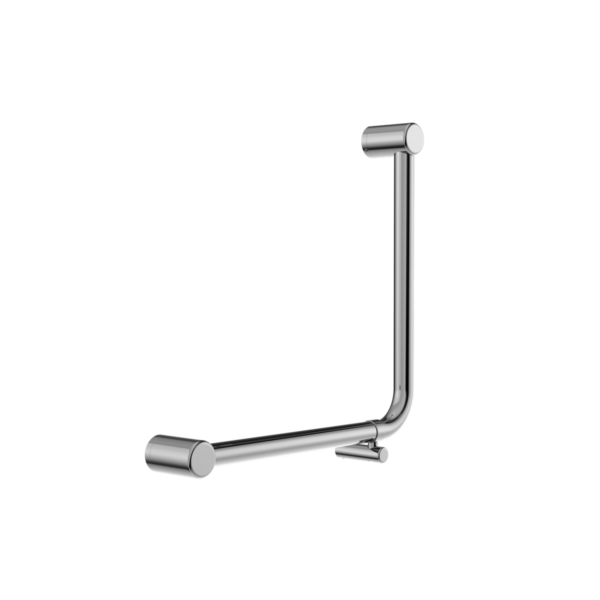 Mecca Care 32Mm Ambulant 90 Degree Bent Tube Grab Rail 450X450Mm, Finish: Chrome