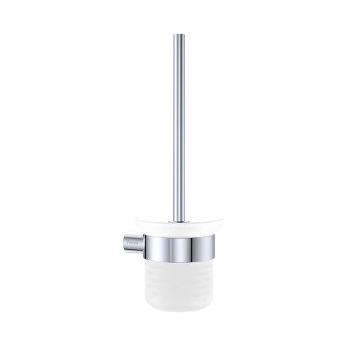 EMPIRE SLIM Toilet Brush and Glass Holder, Finish: Chrome