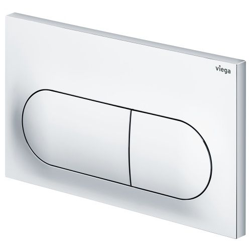 Viega Pill Button Flush Plate, Finish: Chrome