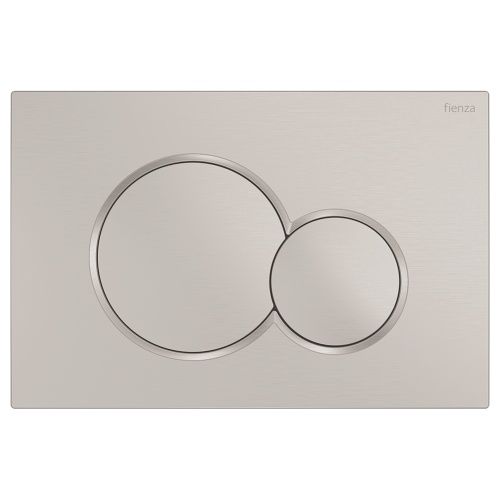 SIGMA Round Button Flush Plate suits GBT Sigma Cistern, Finish: Brushed Nickel