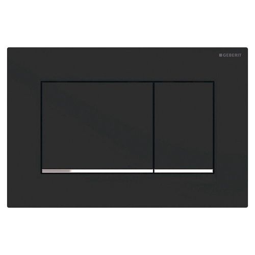SIGMA 30 Rectangular Button Flush Plate, Finish: Matte Black
