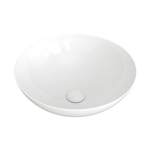 ALUCA Slim Edge Basin Ceramic Above Counter, Finish: Gloss White