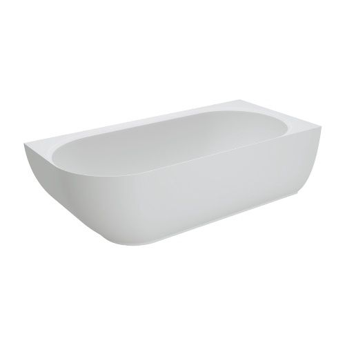Matta Solid Surface Corner Bath, Side: Left-Hand