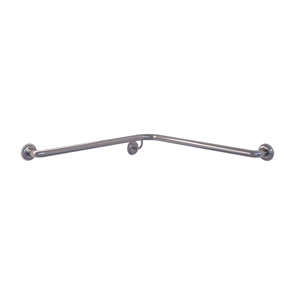Corner Shower Grab Rail Right Hand, Option: Right-Hand