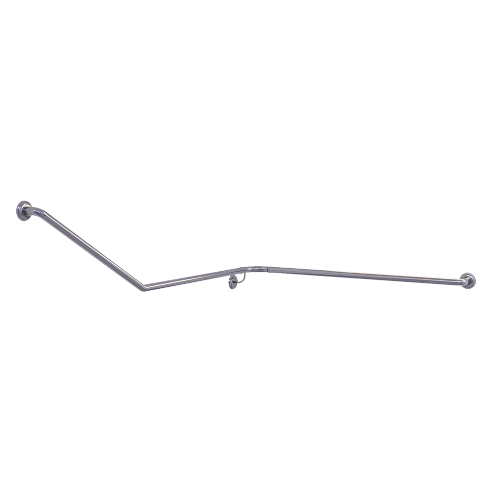 Accessible Wrap Around Right Hand 30° Grab Rail, Modular, Concealed Fix, Option: Right-Hand