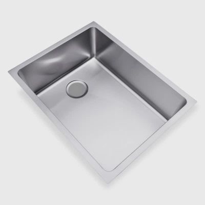 MAS Drop-In Laundry Tub, Option: End Outlet, Size: 600 x 450 x 217