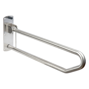 Grab Rail Toilet Drop Down, Finish: Satin SS
