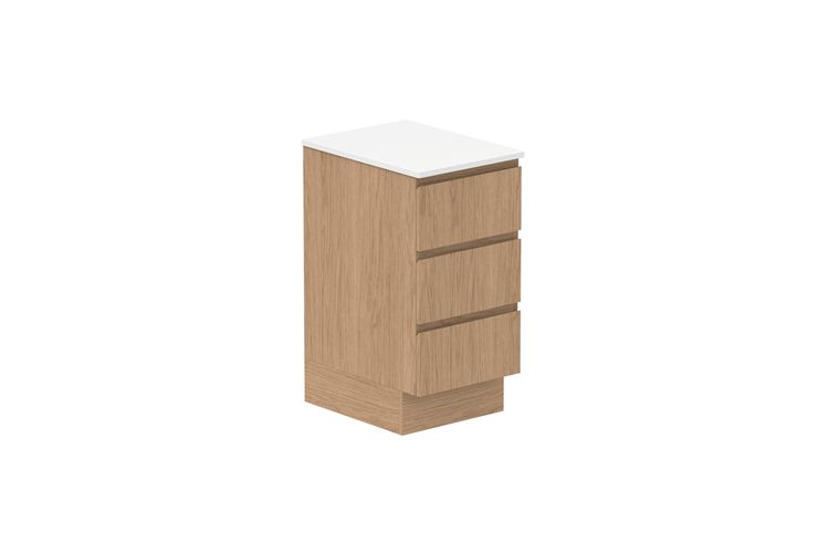 ADP Laundry Essentials - All Drawer Floor Cabinet, Size: 450mm, Top: Cherry Pie