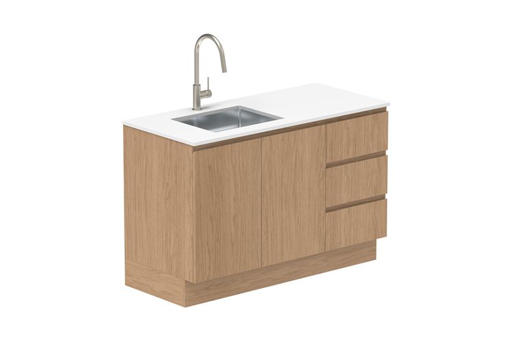 ADP Laundry Essentials - Door &amp; Drawer Floor Cabinet