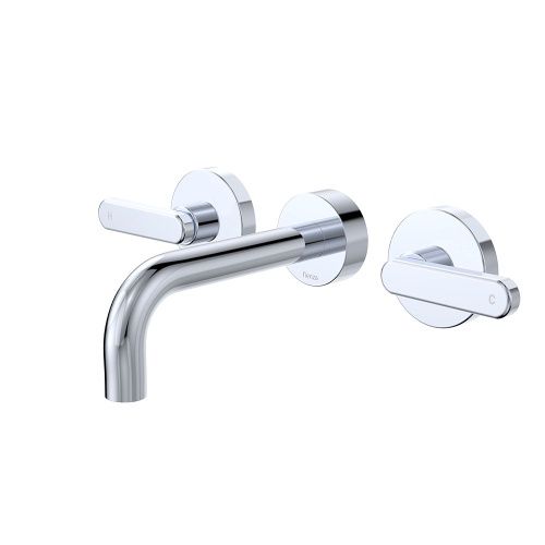Kaya Lever Taps Wall Basin /Bath, Finish: Chrome, Size: 130mm Outlet