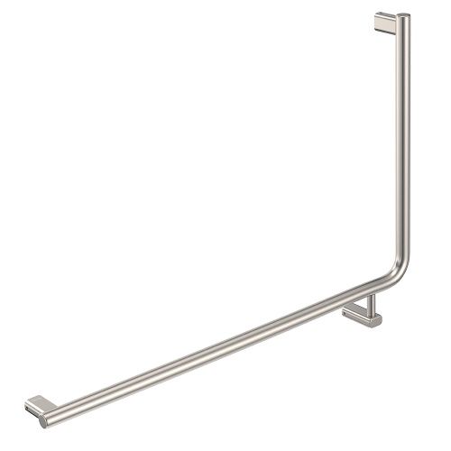Care Rail 90° 835x573x32 (3Pts), Finish: Brushed Nickel, Side: Left-Hand