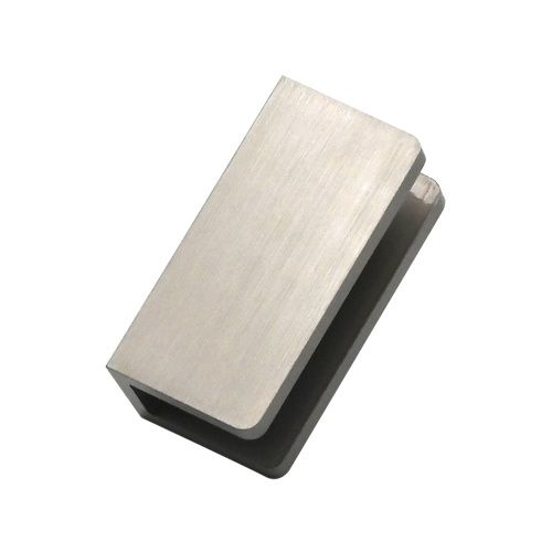 Frameless Wall Bracket with Rounded Corners, Finish: Brushed Nickel