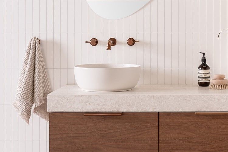 Glam Round - Italian Ceramic Above Counter Basin