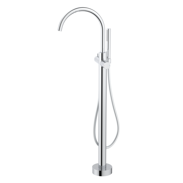 Liano II Freestanding Bath Filler with Hand Shower Sales Kit, Finish: Chrome