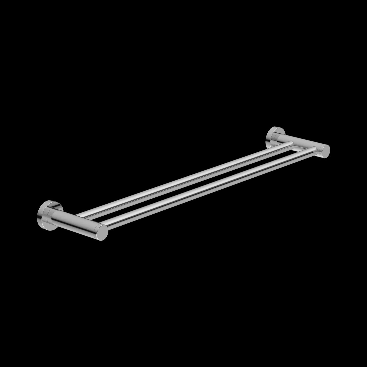 Dolce II Double Towel Rail, Finish: Chrome, Size: 600mm