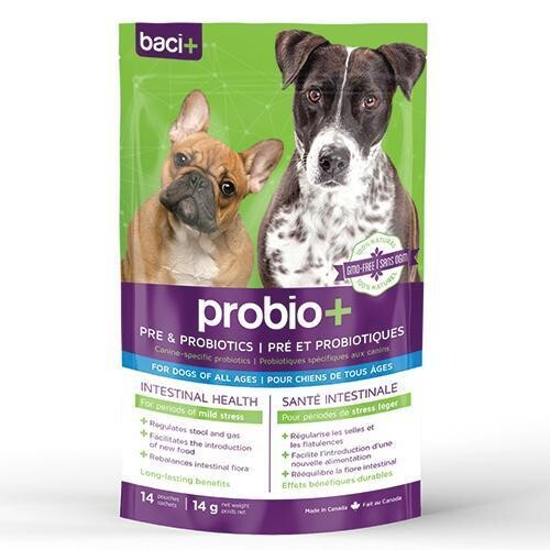 BACI+ – Pré/Probiotiques pour chiens 14g