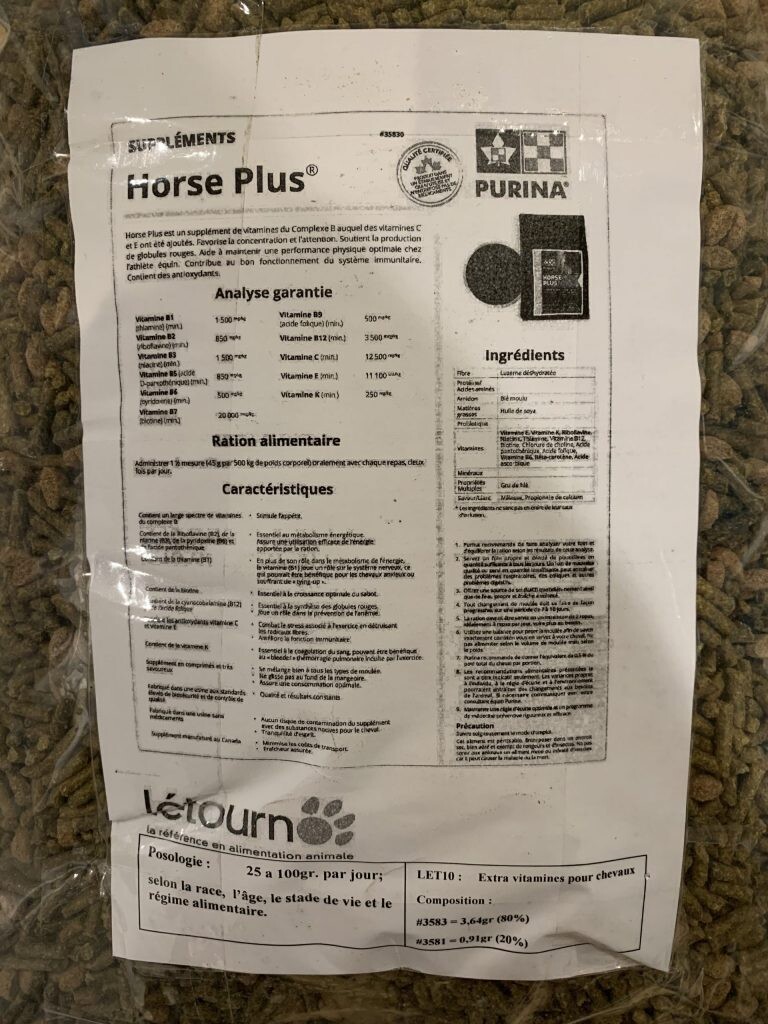PURINA – Suppléments extra vitamines pour chevaux 5kg