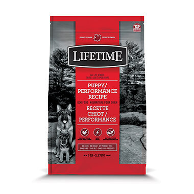 LIFETIME Nourriture sèche – Formule Chiot/Performance pour chien 11.4kg