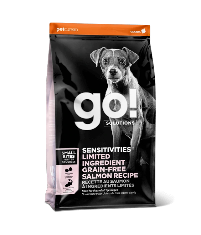 GO! – Formule Sensitivities Saumon Petites races Sans grains pour chien 3.5 livres