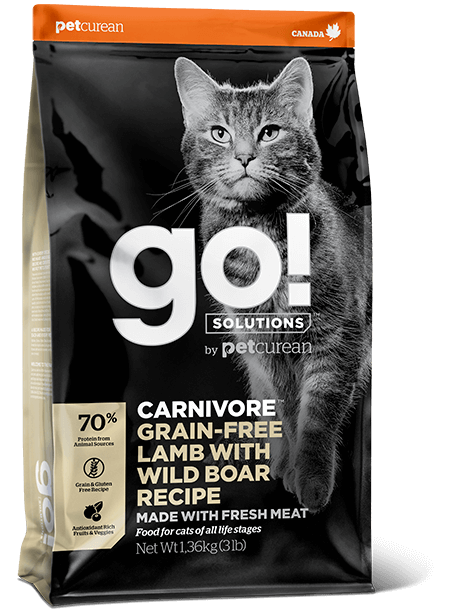 GO! – Formule carnivore Sans grains agneau et sanglier pour chat