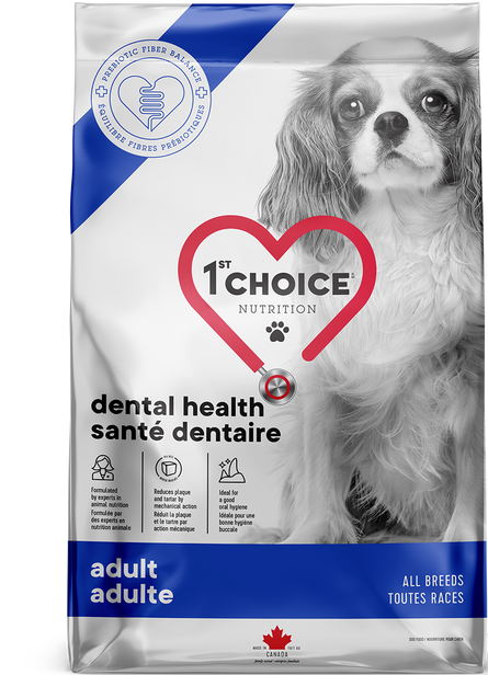 1ST CHOICE Nourriture sèche – Formule Santé dentaire Toutes races Adulte (1 an +) pour chien
