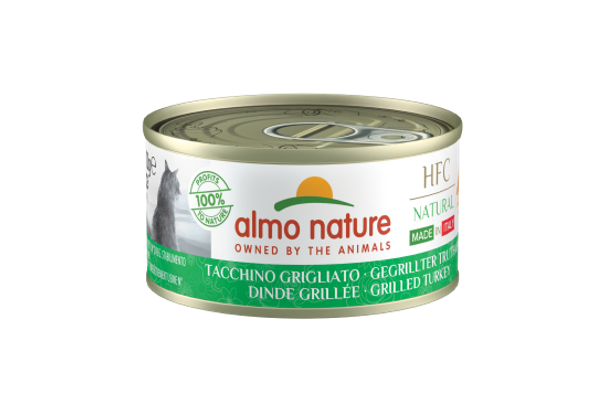 ALMO NATURE – Dinde grillée Made in Italy pour chat