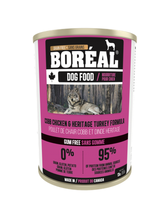 BORÉAL Nourriture en conserve – Poulet et Dinde pour chien