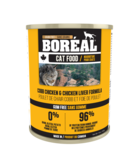 BORÉAL Nourriture en conserve – Formule Poulet Cobb et Foie de poulet en pâté pour chat