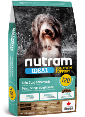 NUTRAM Nourriture sèche – Ideal I20 peau, pelage et estomac pour chien adulte