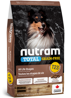 NUTRAM Nourriture sèche – Total T23 peau, pelage et estomac pour chien