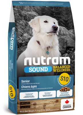 NUTRAM Nourriture sèche – Formule Sound S10 pour chien âgé