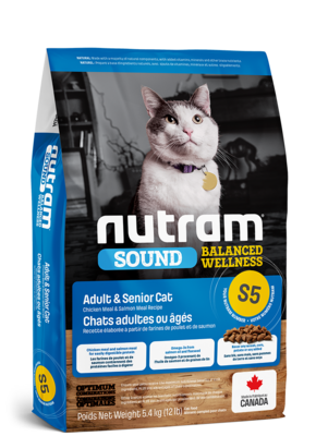 NUTRAM Nourriture sèche – Sound S5 pour chat adulte et âgé