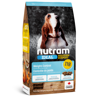 NUTRAM Nourriture sèche – Formule I18 Contrôle de poids pour chien