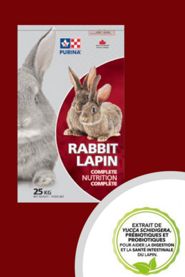 PURINA – Lapins d’élevage en granules cubées 25kg