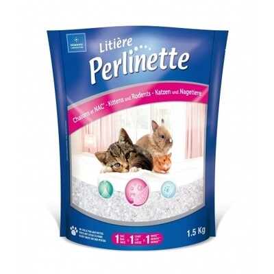 PERLINETTE – Litière de silice pour chaton et petits animaux