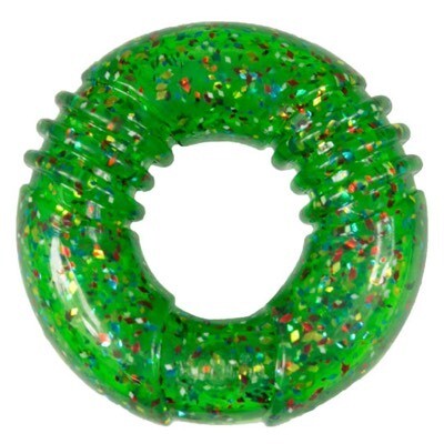 KONG Squeez Confettis – Jouet couineur en forme d’anneau