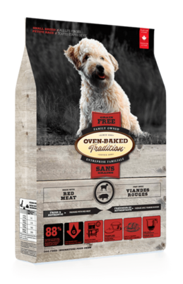 OVEN-BAKED Nourriture sèche – Formules Viandes Rouges Petites Bouchées Sans grains toutes étapes de vie pour chien