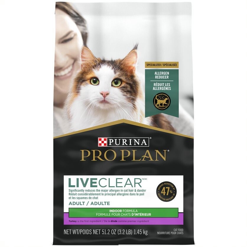 PROPLAN Nourriture sèche – LiveClear Adulte Intérieur dinde & riz pour chat