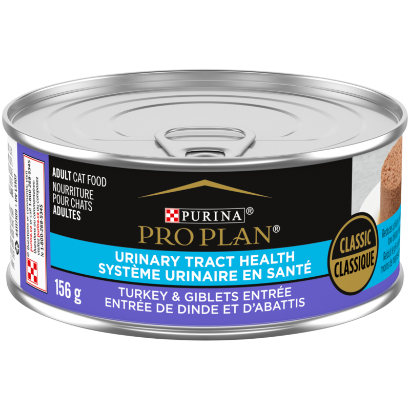 PROPLAN Nourriture en conserve – Formule Maintien du Système Urinaire DINDE &amp; ABATS pour chat 156gr