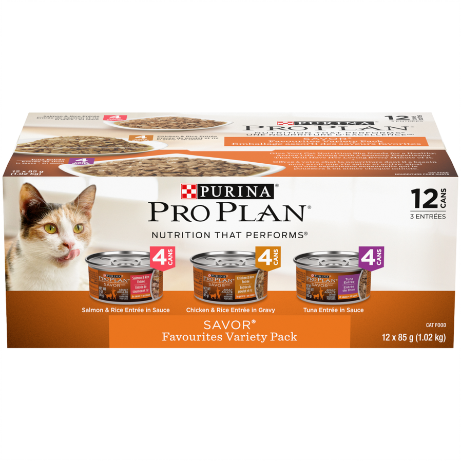 PROPLAN- Assorti de conserves des saveurs favorites pour chat