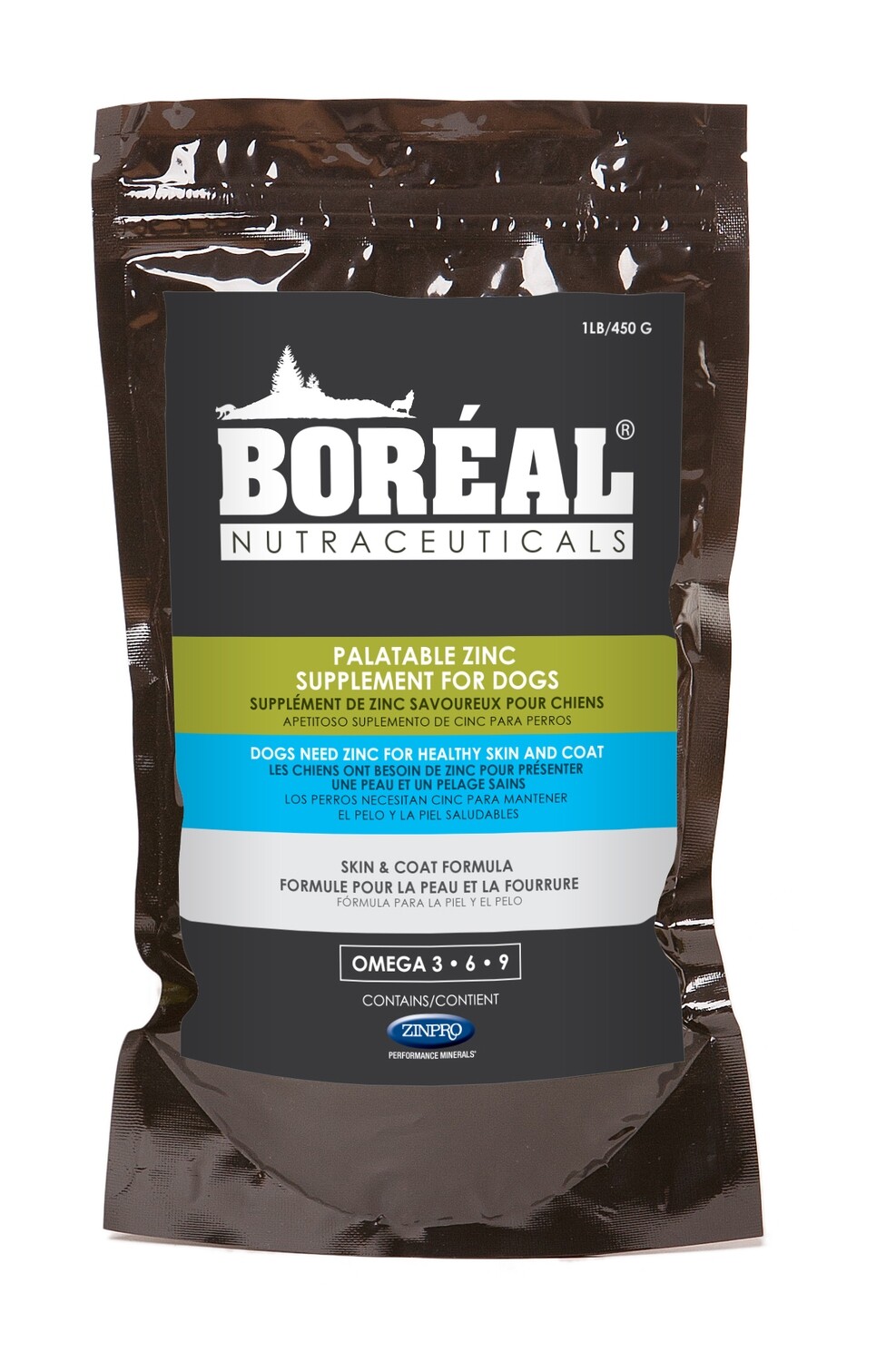 BORÉAL – Supplement Zinpro Peau et fourrure pour chien