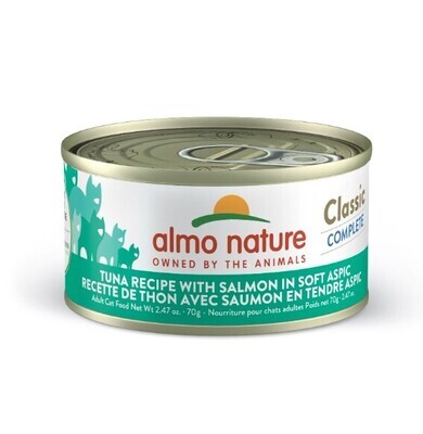 ALMO NATURE – Conserve Thon &amp; Saumon Classic pour chat