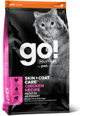 GO! – Formule Skin+Coat Poulet pour chat