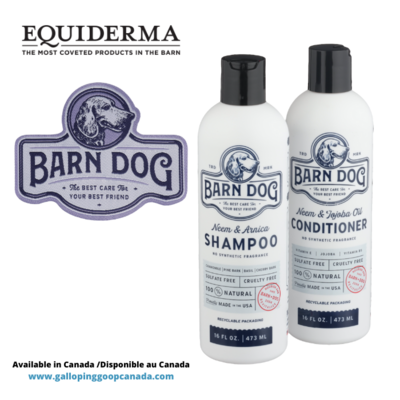 525 - Duo Equiderma Barn Dog Shampooing et Revitalisant 16oz