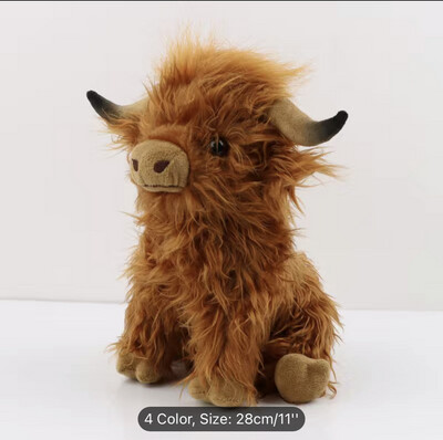 27CM/11&#39;&#39; Highland Cow Gift 4 couleurs 