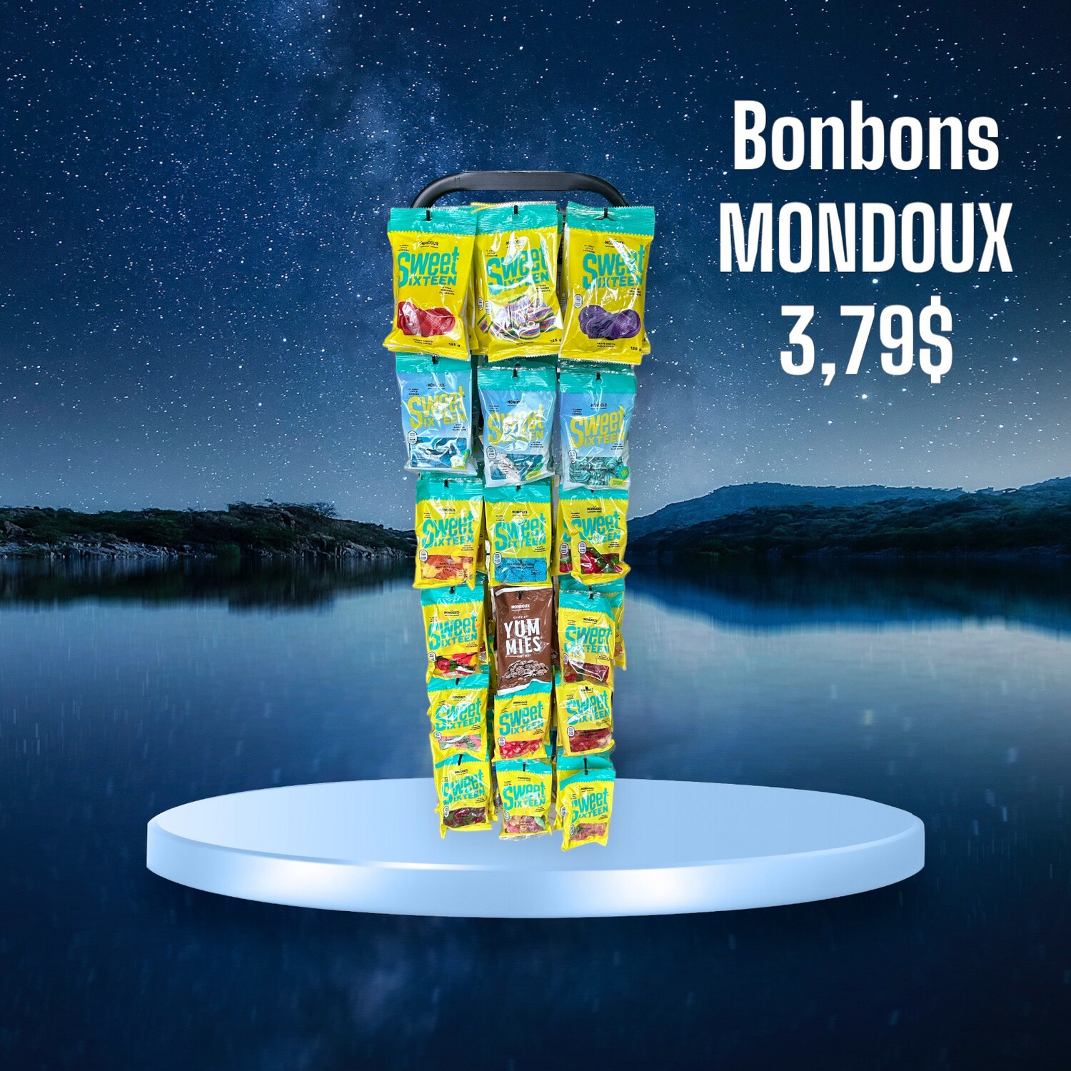 Bonbons MONDOUX saveurs variées 125 gr 